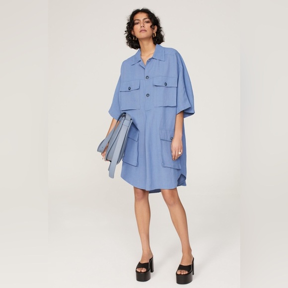 Petar Petrov Alceo Midi Button Up Oversized Shirt Dress
Size S - Picture 3 of 8